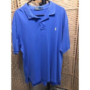 Blue Mens XL/T Short Sleeve Polo Shirt